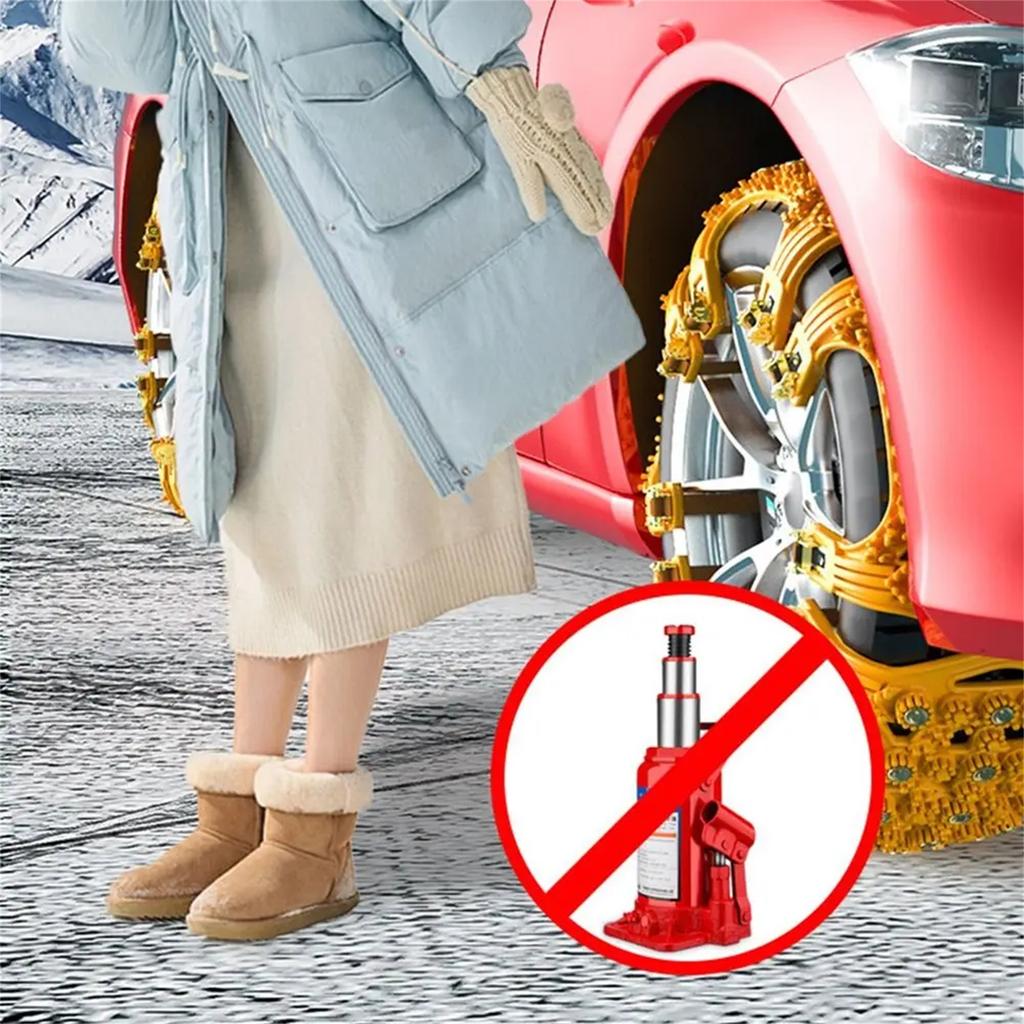 1 Stk. Gummi Auto Schneeketten Rutschfest Straßensicherheit Auto Reifenkette Winter Outdoor Notfallzubehör Auto Räder Ketten