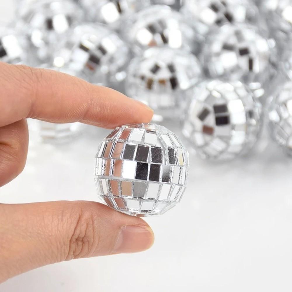 Retro Discokugel Tortenaufsätze 70er 80er Stil 3cm Tortendekoration Backen Mit Holzstäbchen Geburtstag Dekoration Zubehör Karneval Party