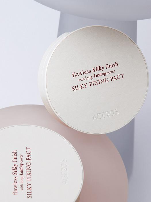 AGE20'S Silky Fixing Pact [Product + Refill]