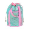 Grid Beach Bag Hand-held Toiletry Bag with Drawstring Pocket Travel Toiletry Bag Children's Toy Storage Bag Bathroom Swimming Bag