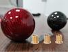 Kuroobaa Car Shift Real Carbon Size Conversion Adapter Included Knob, Round, Fiber, M8xP1.25/M10xP1.25/M10xP1.5 (3 pieces) (Red)