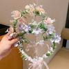 Women's Garland Flower Hairband Durable Photography Flower Design Hairband for Women Party Hairstyle Making