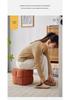 Internet Celebrity Corduroy Stool: Versatile Small Stool for Home, Tea Table, Sofa, Footrest, or Shoe Changing