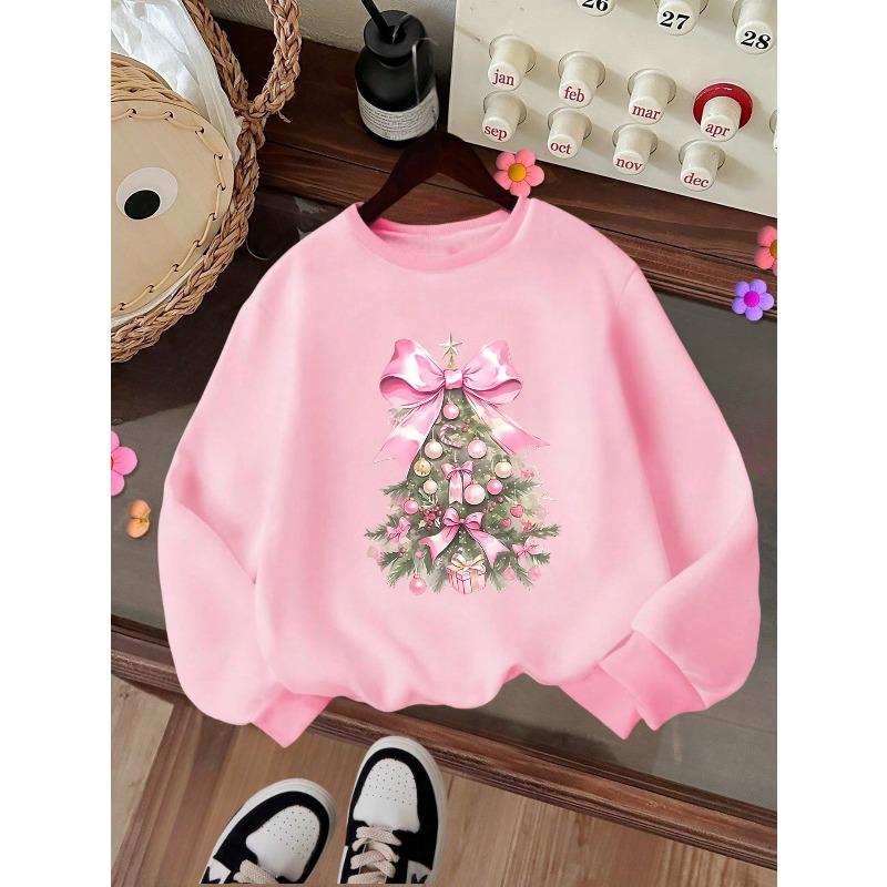A Trendy Printed Sweatshirt for Girls, Perfect for Keeping Warm During The Autumn And Winter Seasons