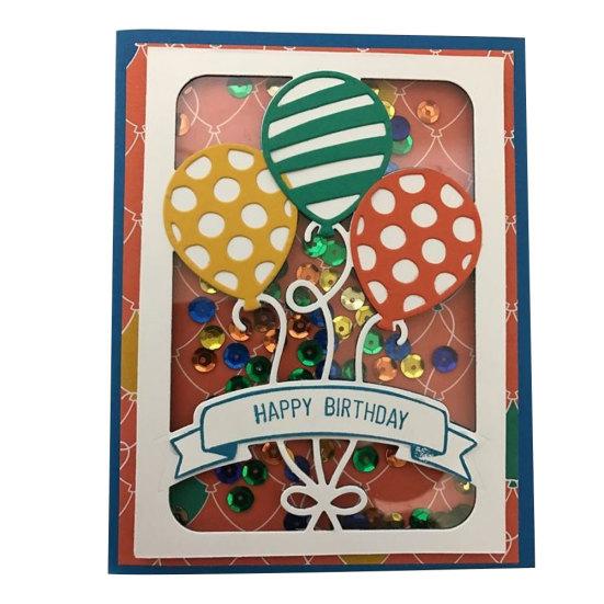 Festiwal Balon Stal Węglowa Rękodzieło Papierowe Tłoczenie Kartka Świąteczna DIY Wykrojnik