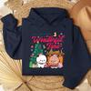 Bubu Dudu Christmas Hoodies Funny Holiday Hoodie Cute Bear Sweatshirt Men Women Casual Fashion Xmas Clothing Hot Sale Apparel