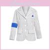 Childrens Michael Jackson Costume With Striped Trousers And Gold Fabric For Stage Performance