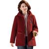 Hooded Fleece-Lined Cotton Jacket for Middle-aged & Elderly Women - Stylish Winter Collection