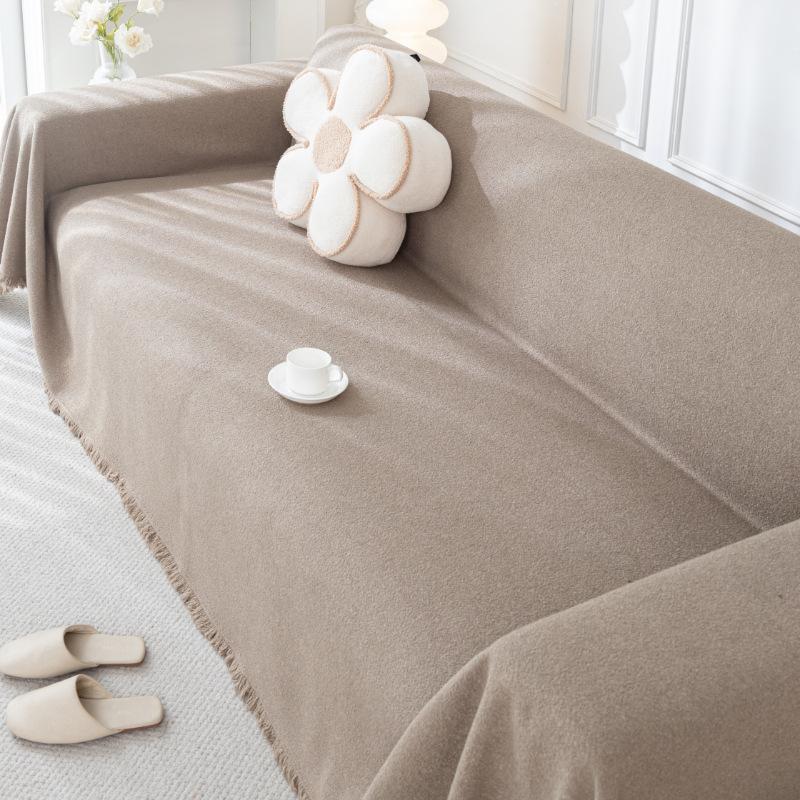 

Кремовый бархатный чехол для дивана Four Seasons Universal Waterproof Universal All-Inclusive Universal Non-Slip Integrated Leather 180*90