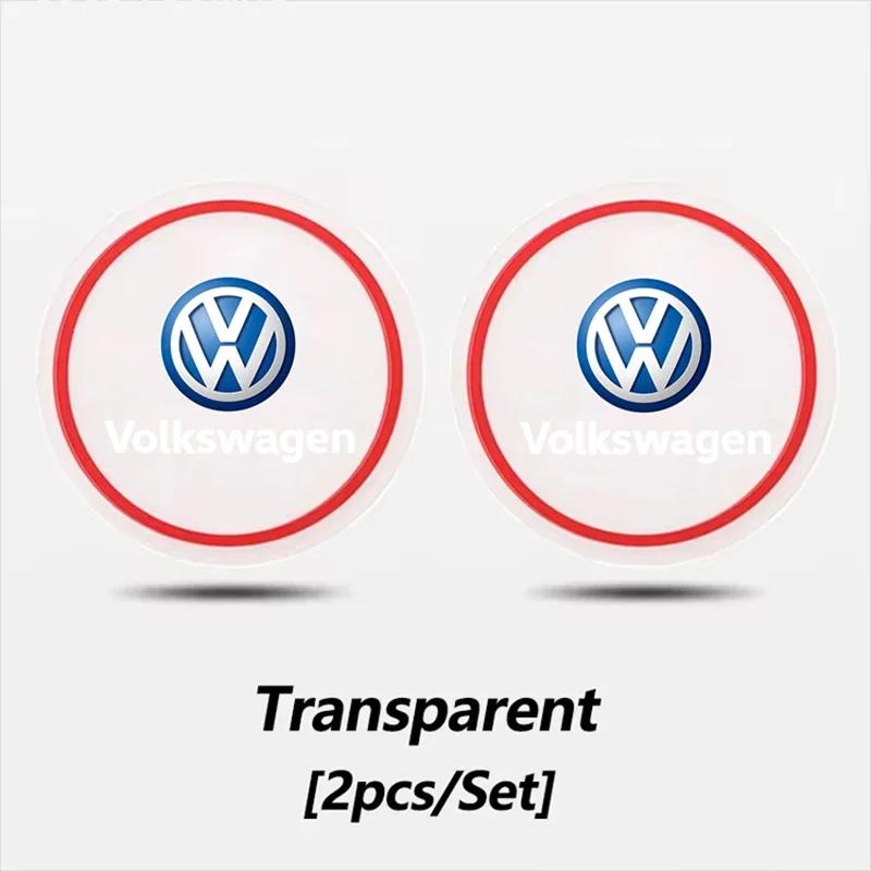 Hijk1 ·Car Internal Accessories Coaster Water Cup Bottle Holder Anti-slip Pad Mat Waterproof For VW Golf GTI Tiguan Jetta Passat Polo