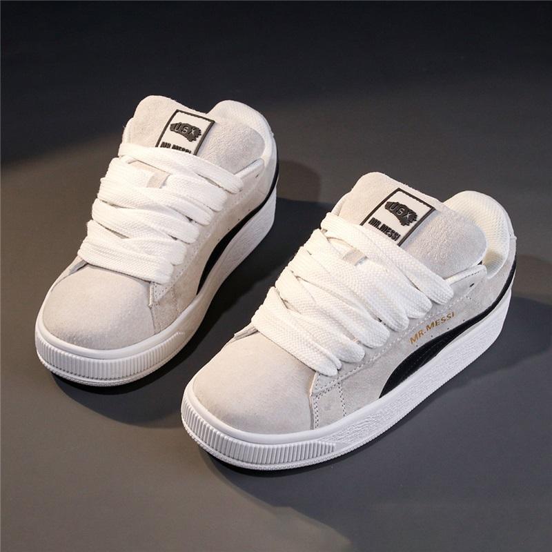 Herren Low-Top Wildleder Freizeit-Sneaker Schnürung Klassische Brot-Schuhe