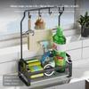 Stainless Steel Sink Organizer, Kitchen Sponge Rack, Wall/Countertop Storage Shelf