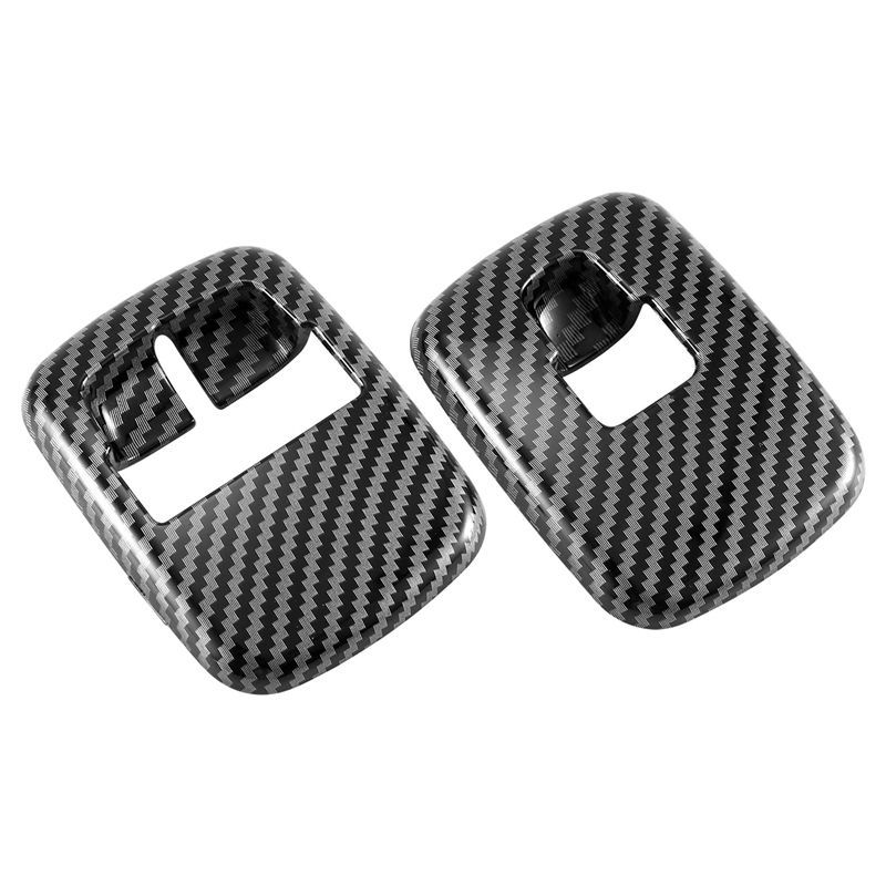 

Durable-2 PCS Car Carbon Fiber Window Lift Switch Button Cover Trim Sticker For Benz Smart 453 Fortwo Forfour 2015+ Accessories вуглецевого волокна, чорного кольору