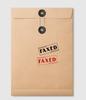 Printtoo Faxed Self Inking Rubber Stamp Pre-Inked Office Stamp- Home Office Business Stationery, 47 x 20 mm