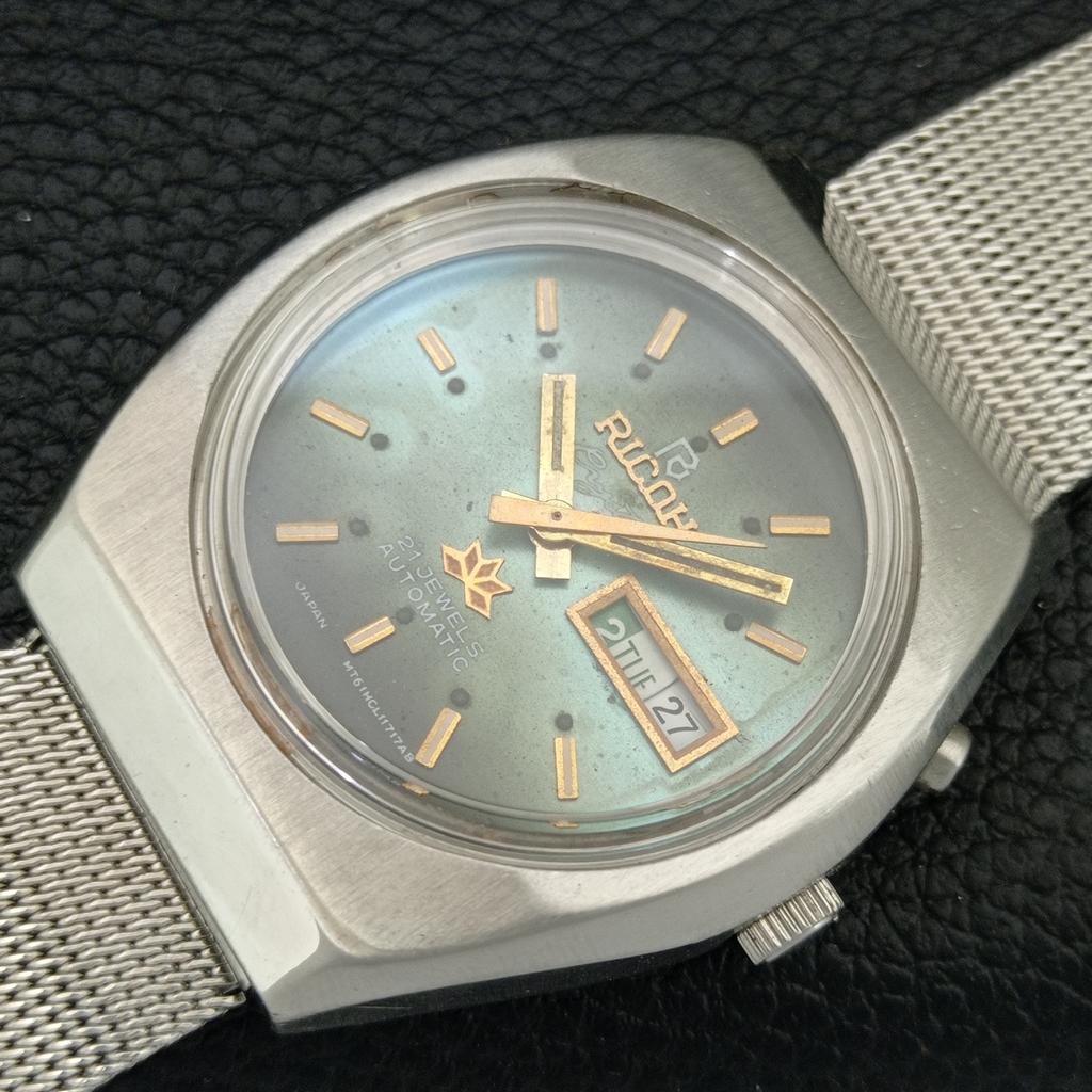 VINTAGE RICOH R31 AUTOMATIC JAPAN MENS ORIGINAL DIAL WATCH a709437-1