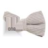 Light Gray Striped Corduroy Dog Collar and Leash Set for Outdoor Use