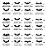 Halloween Bats Wall Decor 3D Halloween Bat Decorations Glow Eyes Bats 128 Pieces Scary Bats Wall Decoration For Bathroom Kitchen