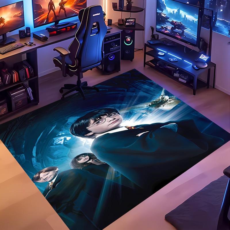 1pc Harry Potter Entrance Mat, Non-Slip Mat Area Rug,Room Decor, Outdoor Decor, Kitchen Rug,Doormat - Machine Washable, Easy to Clean