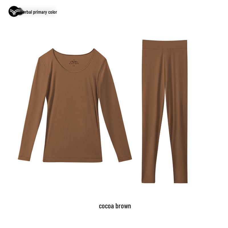 Hyaluronic Acid Base Women's Anti-Static Seamless Thermal Underwear Set