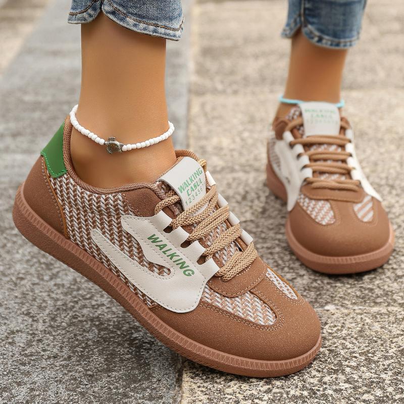 Spring  Light Casual Shoes Platform Retro Sneakers High-quality Women Shoes Color Block Casual Sneakers Zapatos Mujer