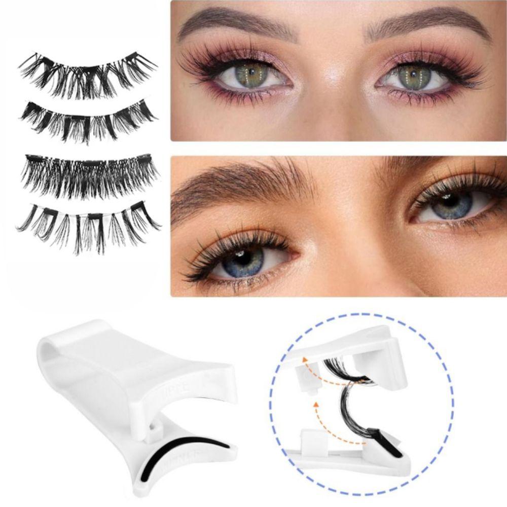 Cat Eye Glue Free False Eyelashes Makeup Magnetic Eyelashes with Clip  Makeup Tools