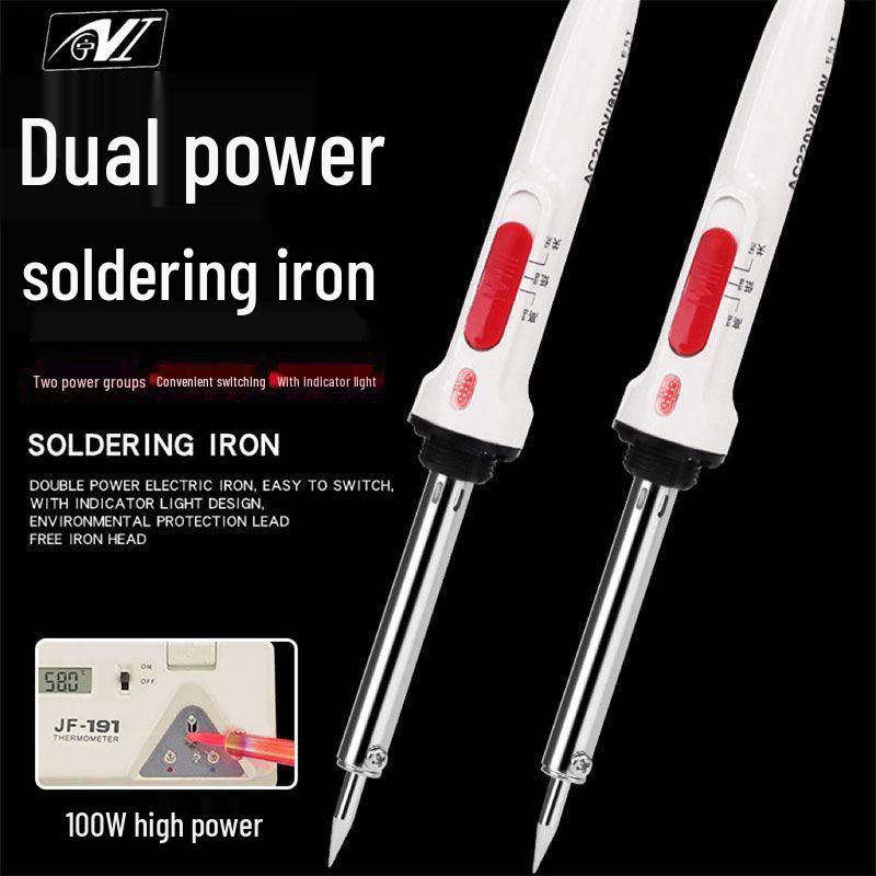 High-Power Electric Soldering Iron Set with Temperature Control, Ideal for Industrial and Home Use