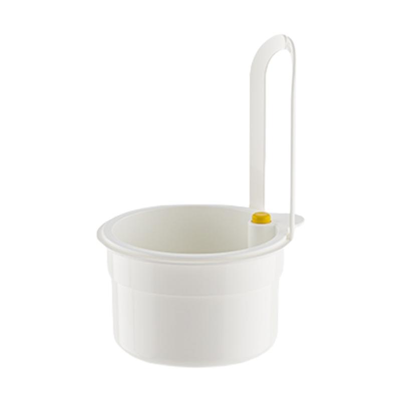 Space Efficient Sink Mounted Drying Rack ABS Plastic Easy Installation Hanging Organizers Vegetable Strainer Basket