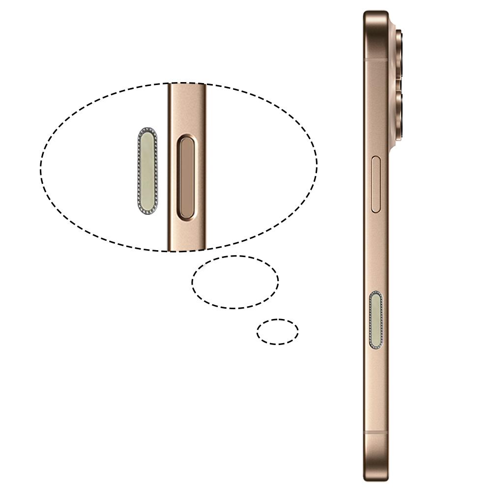 For IPhone 16 Diamond Button Paste 16Pro Camera Protection Film Key For Phone16promax Camera W0D3