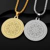 Fashion New Mandala Pendant Simple Mandala Flower Pendant Men's Trend Necklace