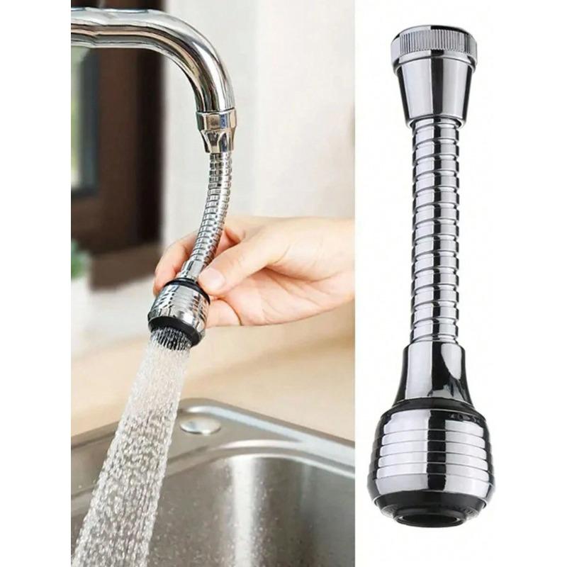 1pc Kitchen Gadgets 2 Modes 360 Rotatable Bubbler High Pressure Faucet Extender Water Saving Bathroom Kitchen
