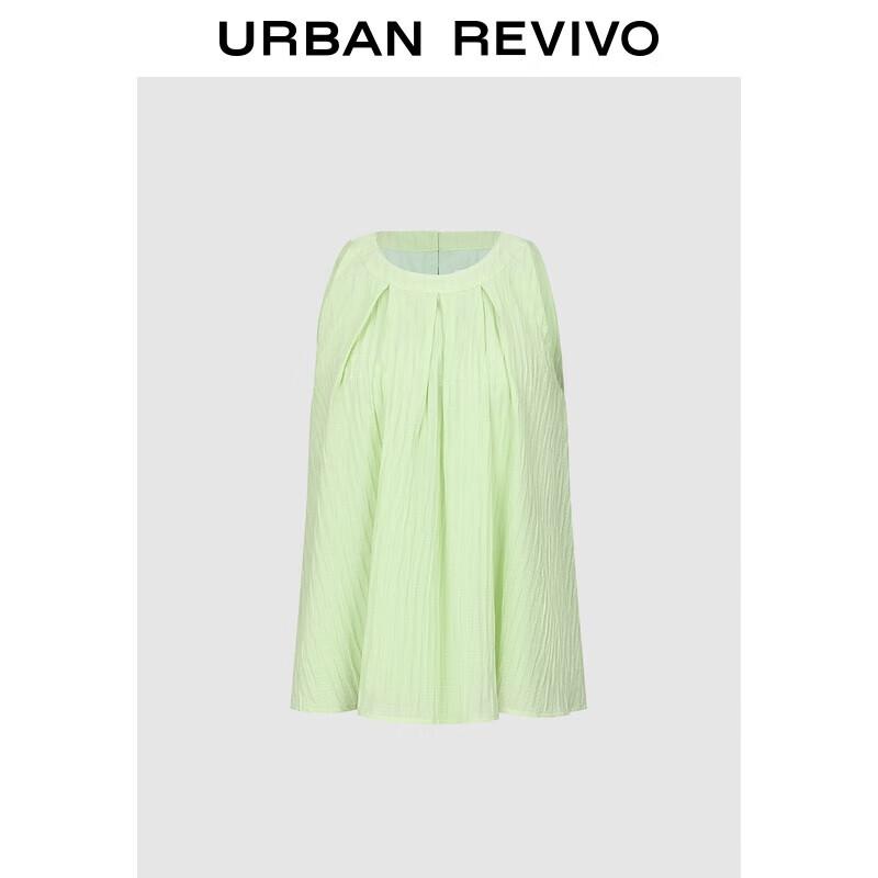UR 2025 Autumn Women s Pleated Sleeveless Blouse UYB250009 XL