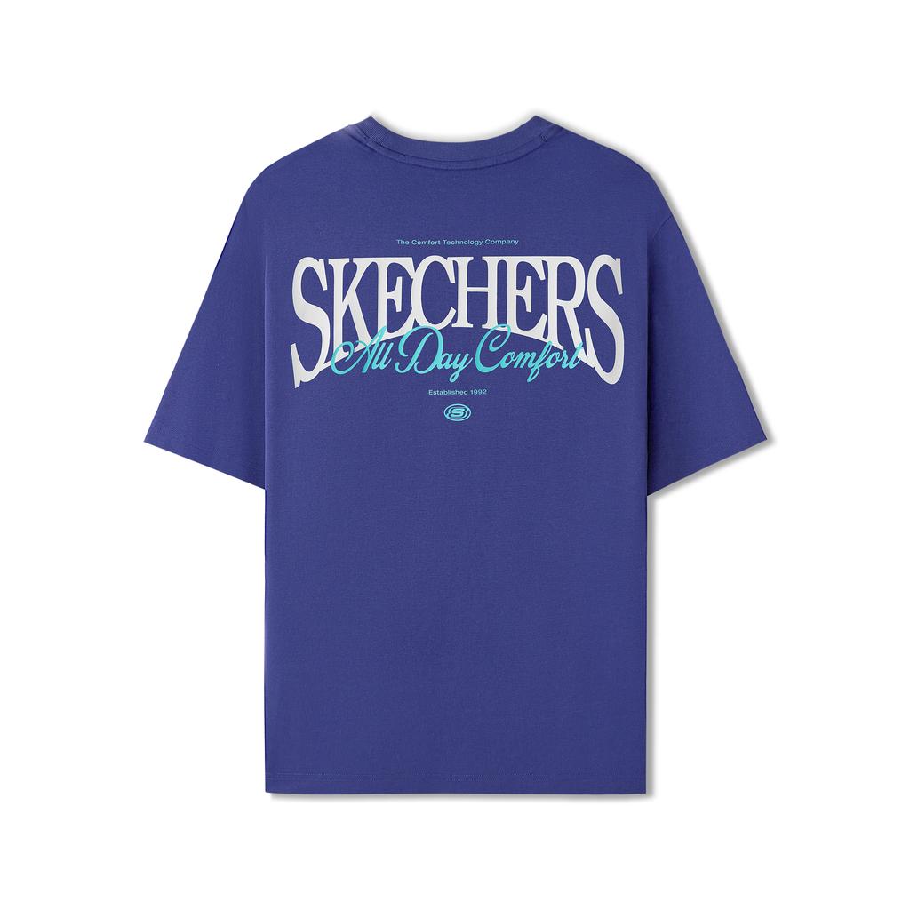 Skechers Sports Life Collection T Shirt Unisex Captain Purple L225U118-013D