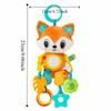 Soft Crinkle Sensory Learning Toy Plush Material Teether Toy Plush Animal Wind Chime  Crib Use