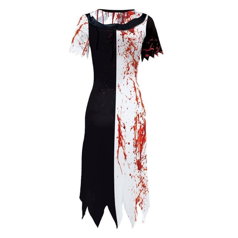 Broken Soul Clown Cosplay Costume Printed Movie Costume Dress Dark Wind Skirt Female