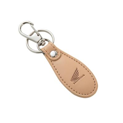 Leather Oval Key Chain C (Beige) 0SYTN-79B-CF
