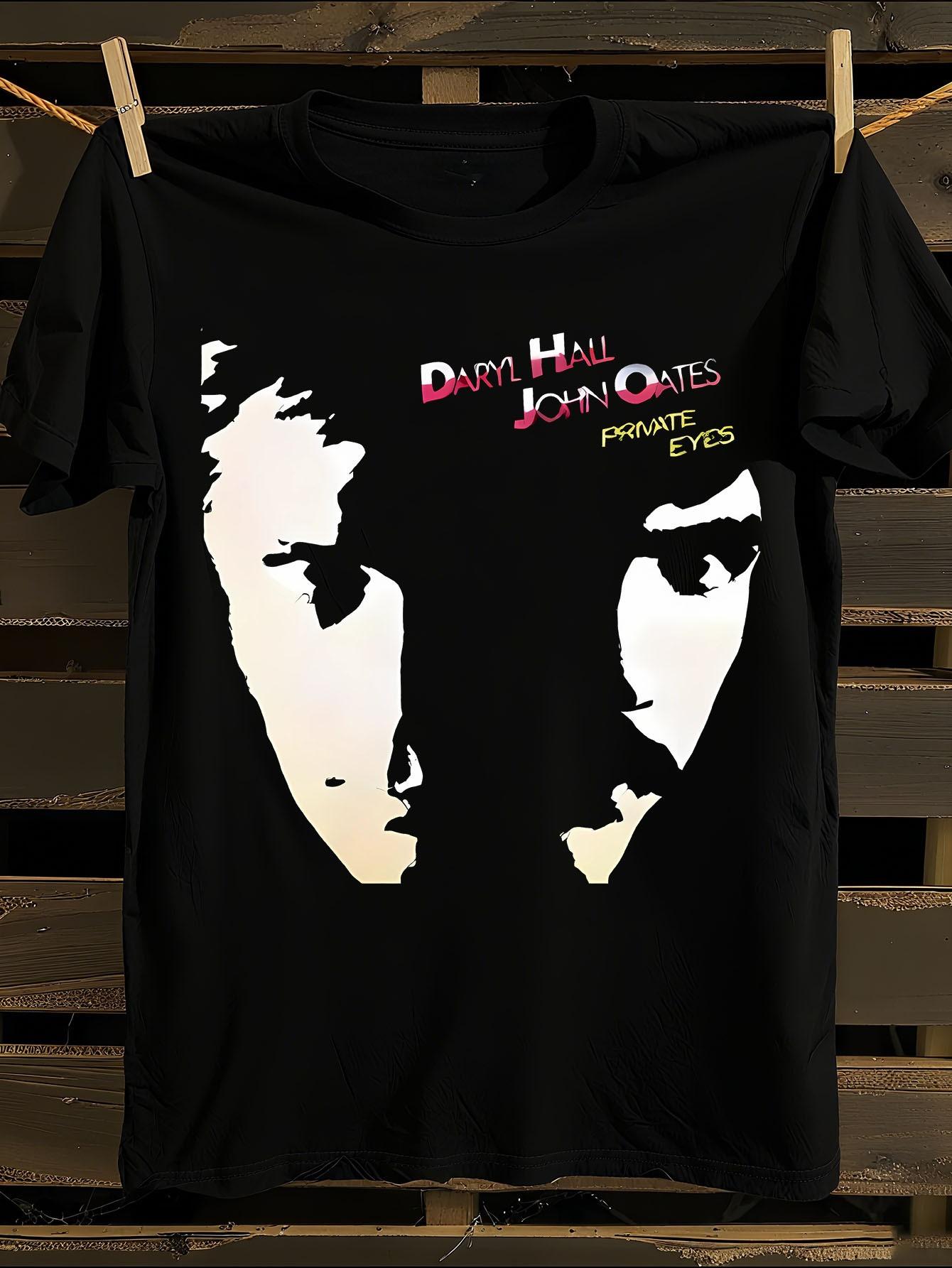 Hall and Oates Private Eyes Album Graphic T-shirt XL
