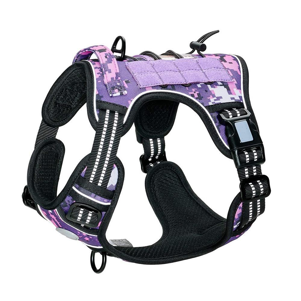 Nylon dog chest strap medium and large dog tactical dog strap leash anti-strangulation pet chest and back collar