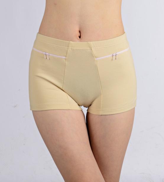 Women's Cotton Safety Shorts with Anti-Theft Pockets