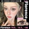 EYESHARE New FLORENCE Series Contact Lenses for Eyes Natural Korean Softlens 14.5mm Brown Eye Lens Gray Pupils Cosmetics