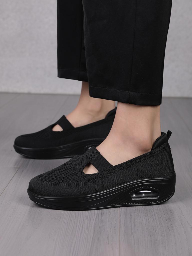 Women's Mesh Summer Rocking Shoes with Velcro and Breathable Air Cushion