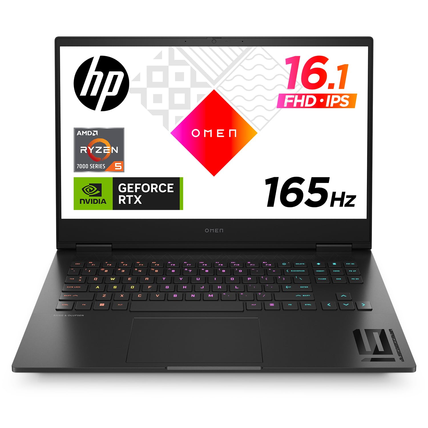 

HP Gaming Laptop OMEN 16 RTX 4050 165Hz Ryzen5 7640HS 16GB 512GB Win11 Home inch 16.1 (Model Number 88U20PA-AAAA) чорний