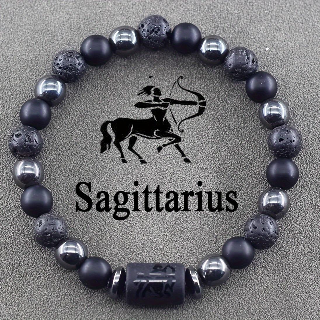 

Браслет з бісеру із символом зодіаку - Унісекс браслет з натурального каменю з астрономічним символом