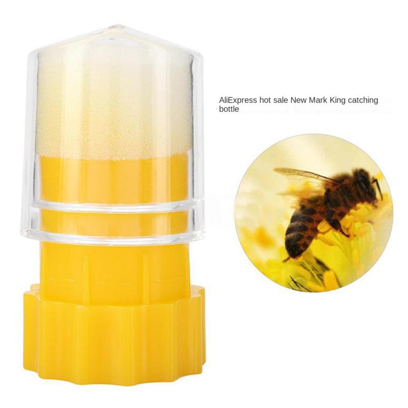 New Beekeeping Queen Bee Marking Bottle Bee Marker Tube Catcher Cage With Plunger Plush For Beekeeper Equipment