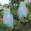 Double-Sided Bird Owl Farm Vegetable Orchard Reflective Bird Hanging Owl
