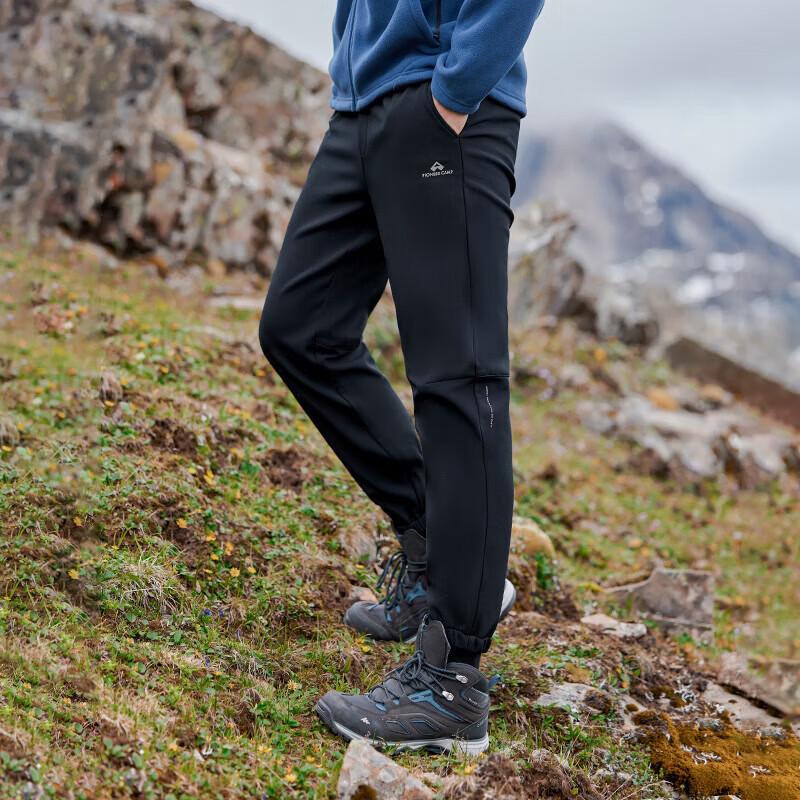 Pioneer Camp Men's Windproof Fleece-Lined Softshell Hiking Pants