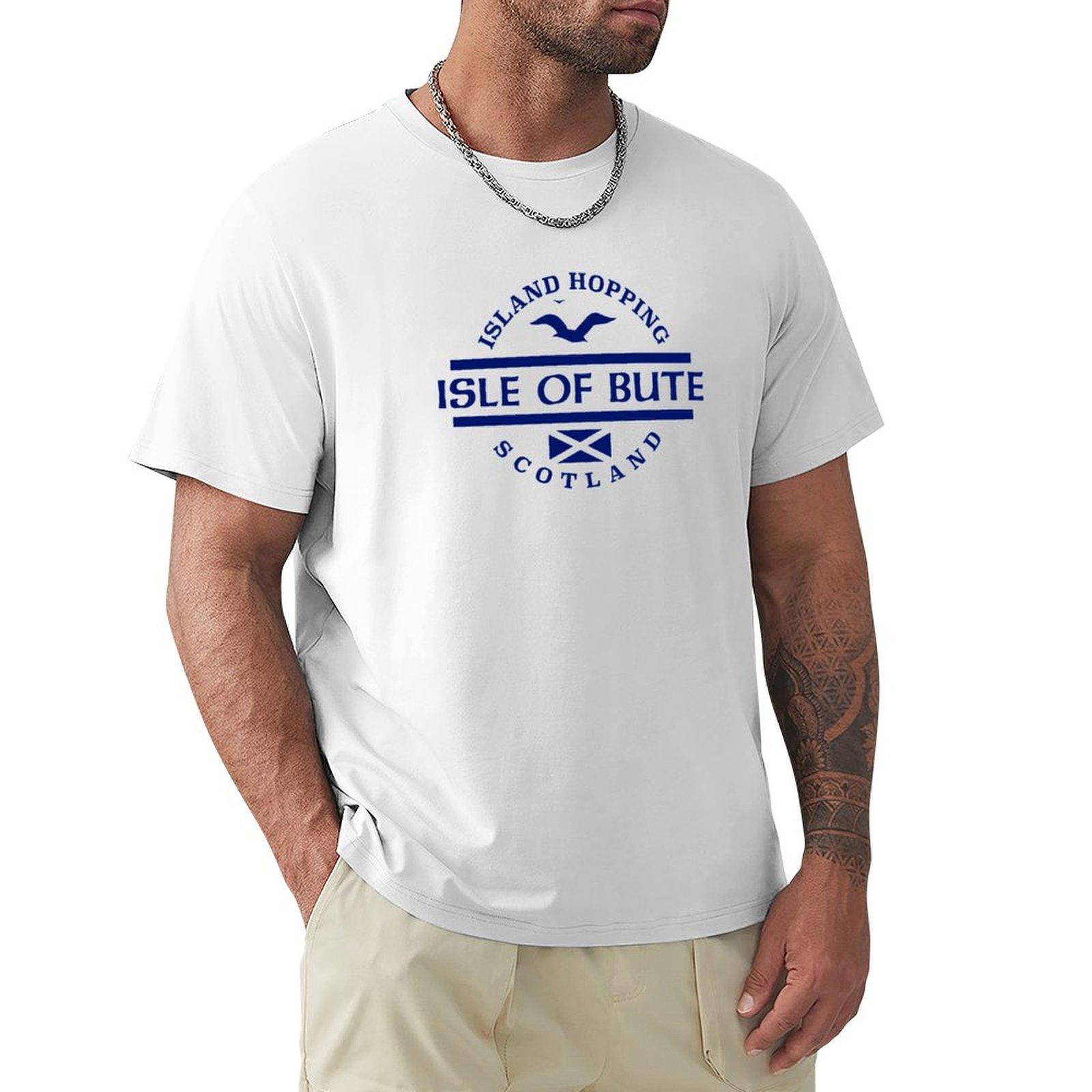 Isle Of Bute Scottish Islands Tshirt Plus Size Summer Casual Tshirt S