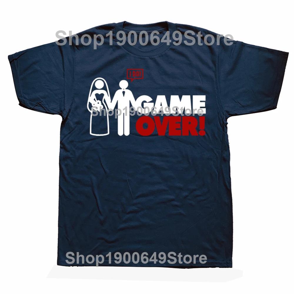 

Summer Hip Hop Game Over Wedding Bachelor Party T Shirts Unisex Bride Groom TShirt Cotton Short Sleeve O Neck Tshirt Tops Tees S