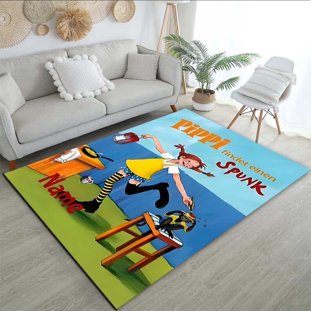 Pipi Customize your name rug, office chair cushion, home bedroom living room gift.