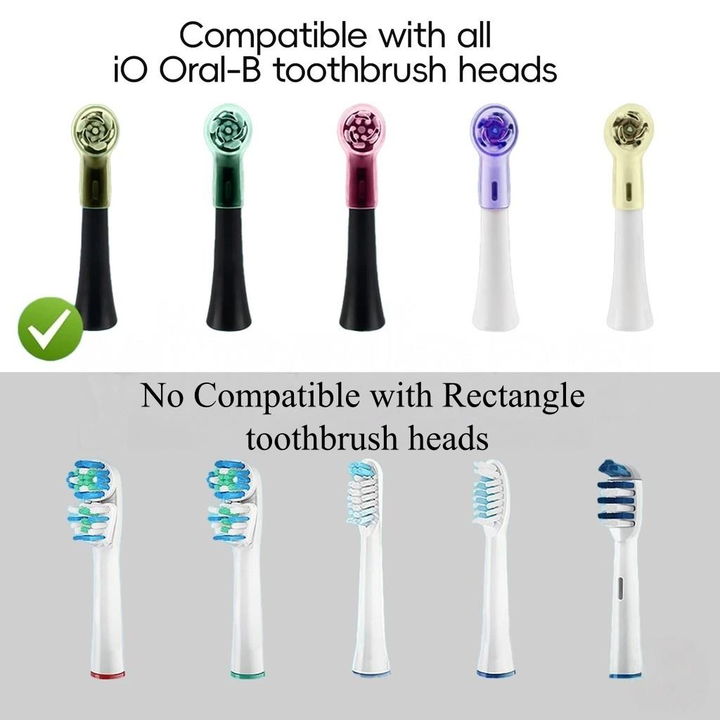 4/6/8Pcs Colors Toothbrush Dustproof Covers Caps Compatible with Braun Oral B & iO Series Electric Toothbrush Head Protector