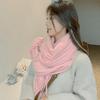 Women's and Men's Thick Warm Cashmere-Like Scarf - Autumn Winter Korean Style with Tassels, Solid Color